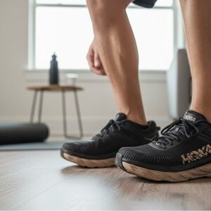 HOKA Bondi 7 Men’s Size 11 Black Running Shoes AS-IS Read